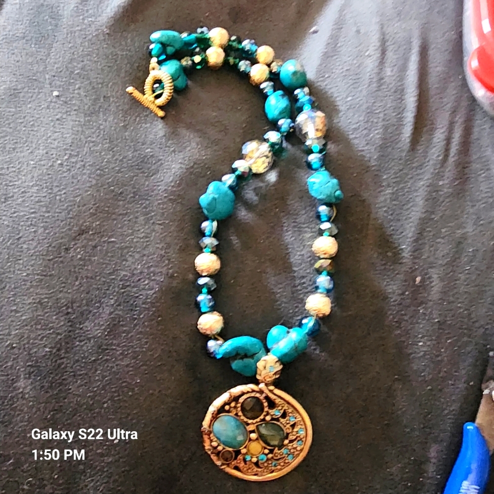 Antique Gold beaded Necklace